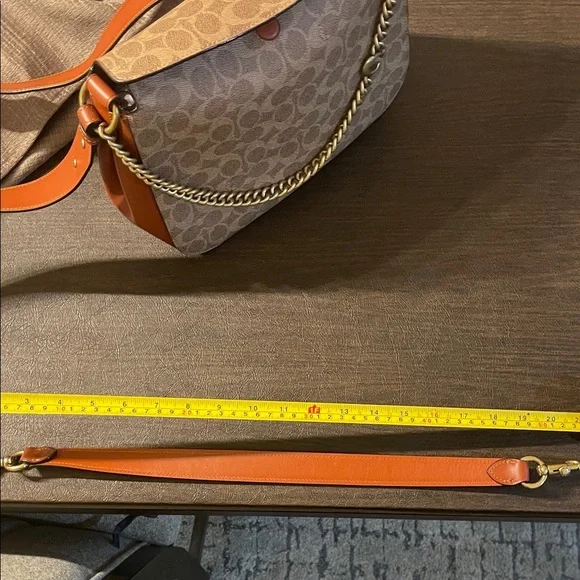 Coach Brown and Tan Crossbody Bag - Picture 8 of 15